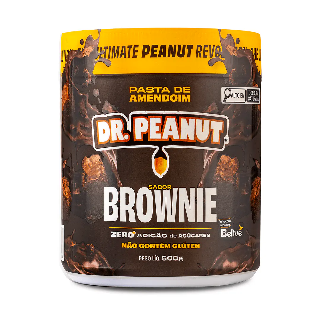Pasta de Maní Dr. Peanut Brownie 600 g | Con Whey Protein 1