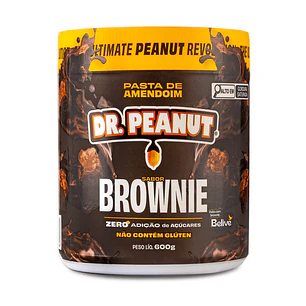 Pasta de Maní Dr. Peanut Brownie 600 g | Con Whey Protein