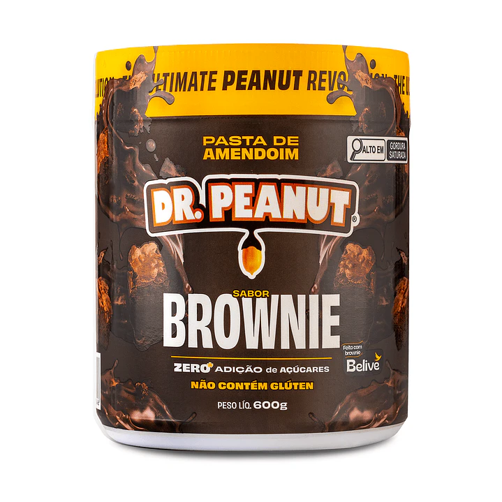 Pasta de Maní Dr. Peanut Brownie 600 g | Con Whey Protein 1