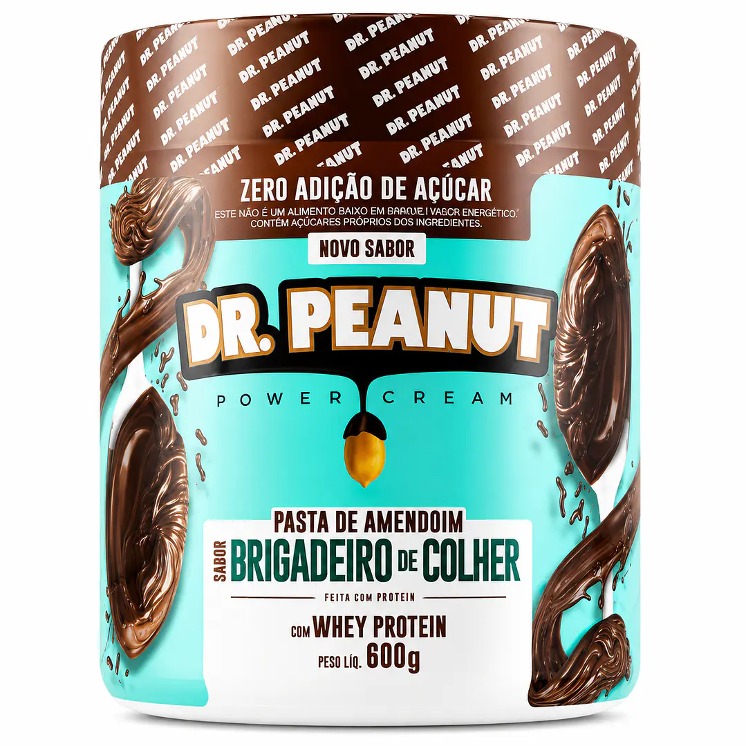 Pasta de Maní Dr. Peanut Brigadeiro de Colher 600 g | Con Whey Protein 1