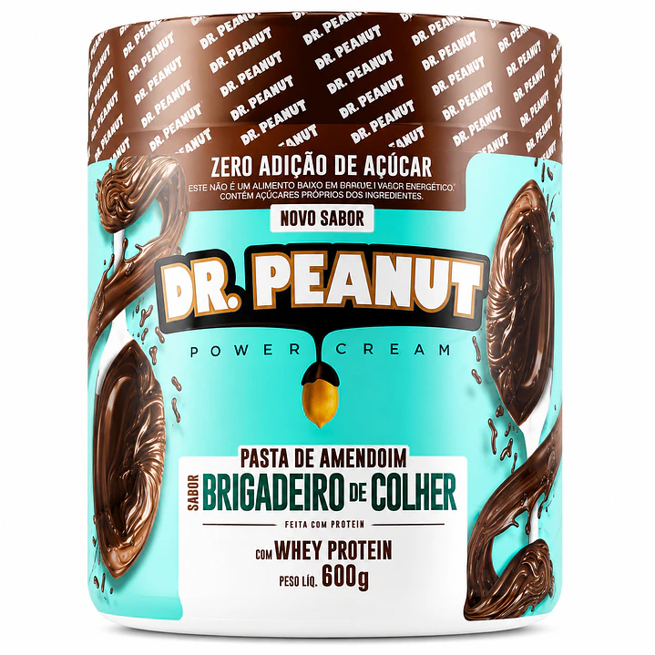 Pasta de Maní Dr. Peanut Brigadeiro de Colher 600 g | Con Whey Protein 1