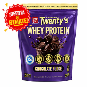 Twenty's Whey Protein Chocolate Fudge 850 g | 25 g de Proteína y 5,8 g de BCAA's