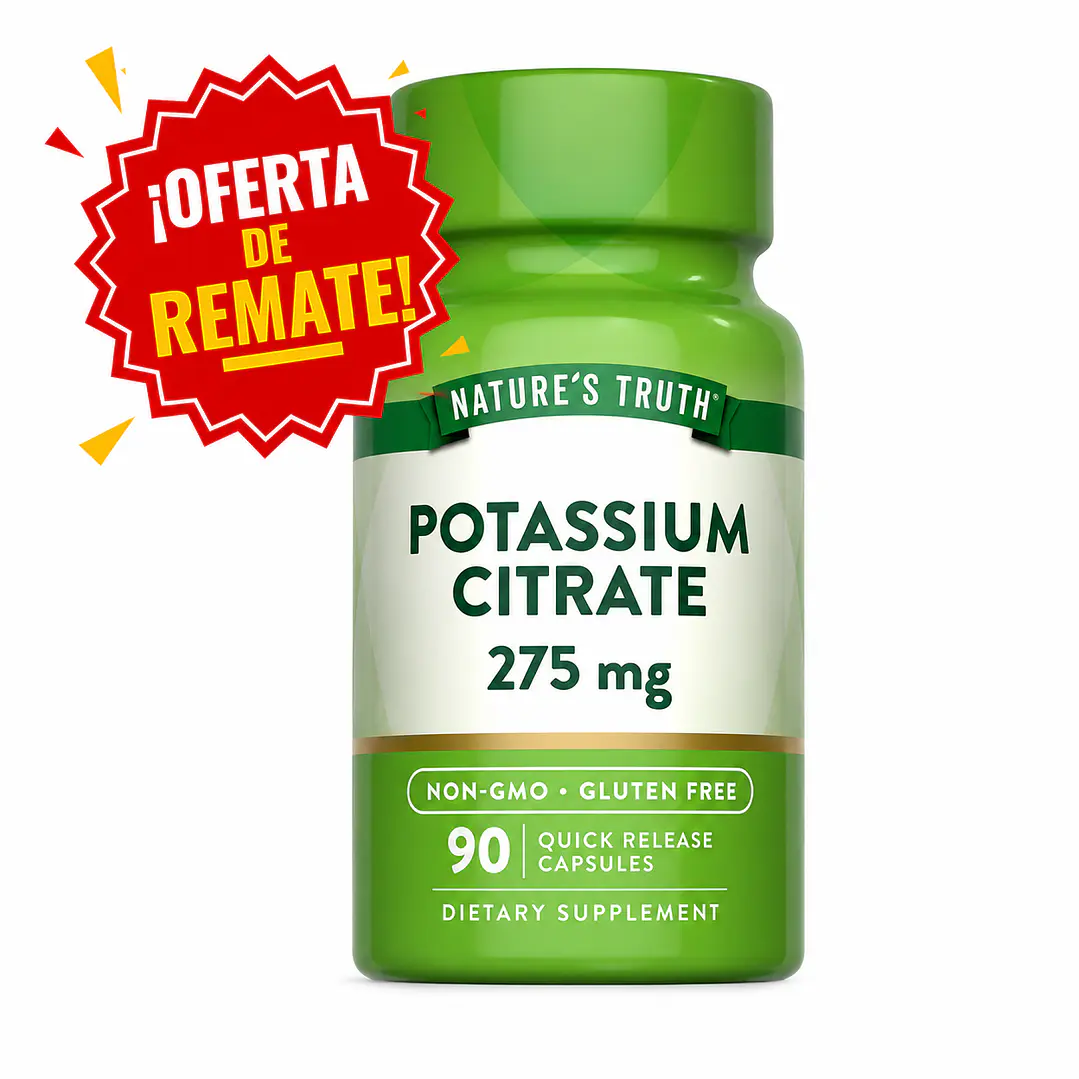 Citrato de Potasio Nature's Truth 275 mg | 90 Cápsulas 1