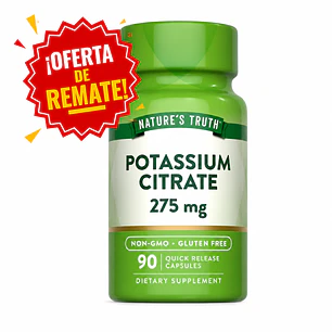Citrato de Potasio Nature's Truth 275 mg | 90 Cápsulas