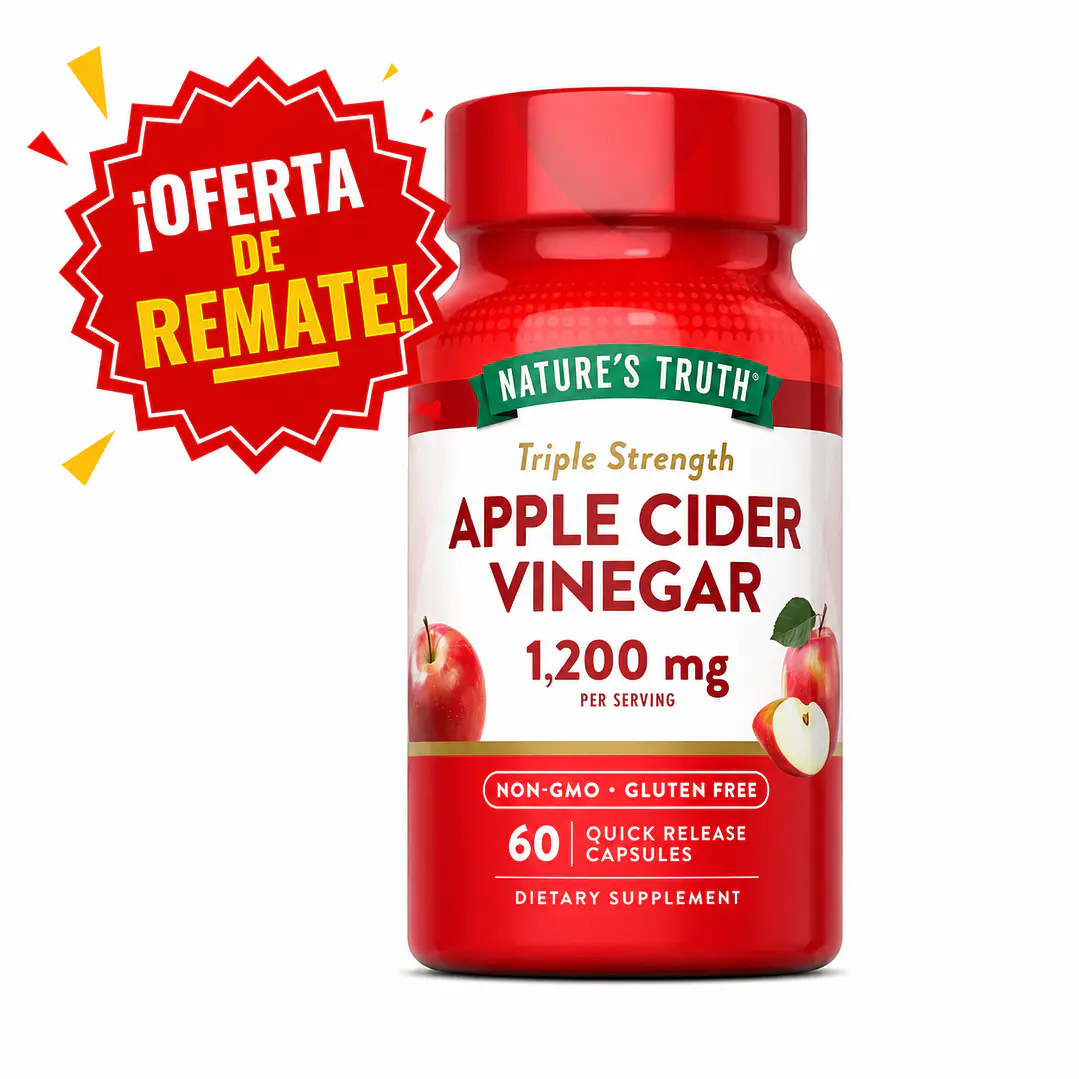 Vinagre de Manzana 1.200 mg Nature's Truth 100 Cápsulas 1