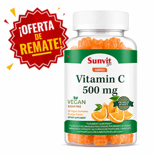 Vitamin C 500 mg Vegan Gummies Sunvit Life (60 Gomitas) 