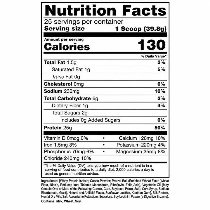 RAW CBUM Itholate Choco Peppermint Pretzel Bark 2 lb | 25 g Proteína 2