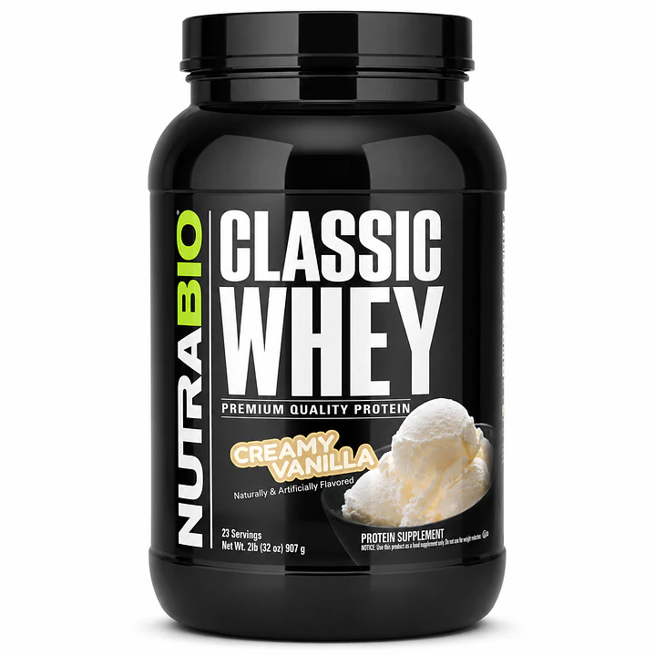 NutraBio Classic Whey Creamy Vanilla 2 lb | 25 g Proteína 1