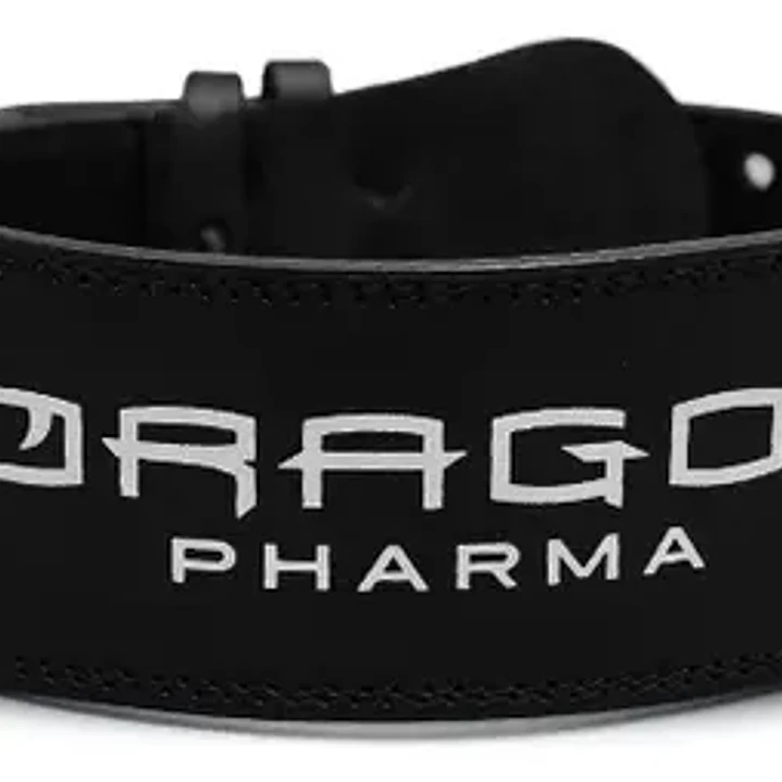 Cinturón Levantamiento Dragon Pharma Cuero Negro 2