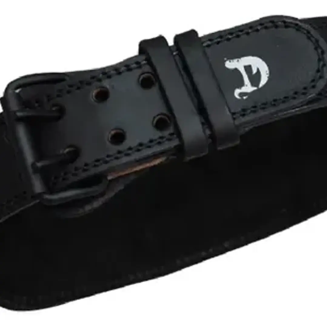 Cinturón Levantamiento Dragon Pharma Cuero Negro 3