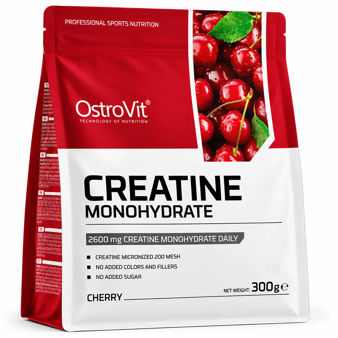 Creatina OstroVit Cherry 300 g | Monohidrato Sabor Cereza 1