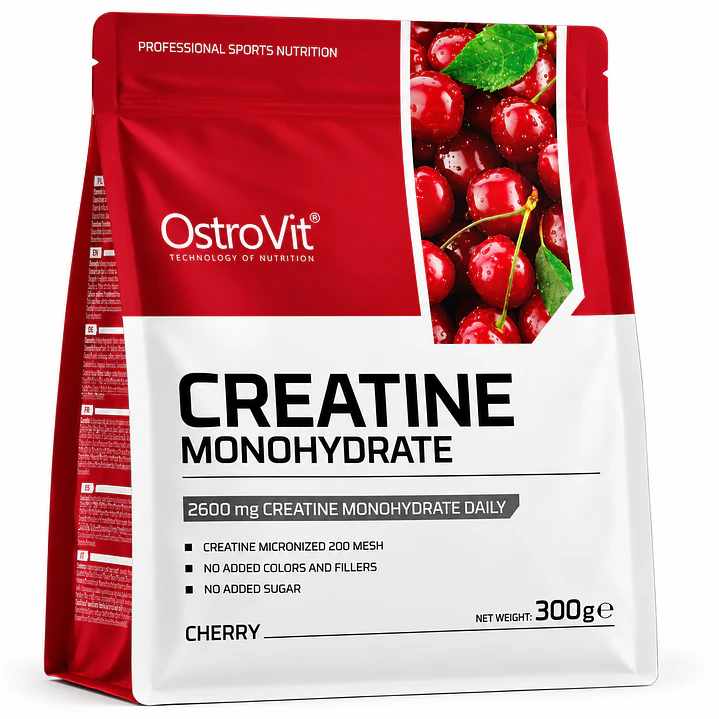Creatina OstroVit Cherry 300 g | Monohidrato Sabor Cereza 1