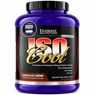 Ultimate Nutrition ISO Cool Chocolate Creme 5 lb | Whey Isolate 23 g Proteína