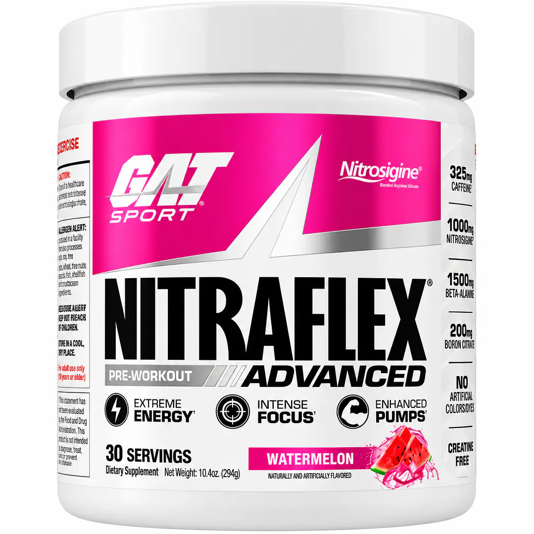 GAT Sport Nitraflex Advanced Watermelon 300 g | 325 mg Cafeína 1