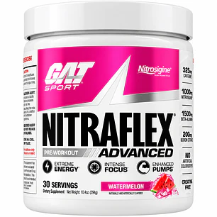 GAT Sport Nitraflex Advanced Watermelon 300 g | 325 mg Cafeína