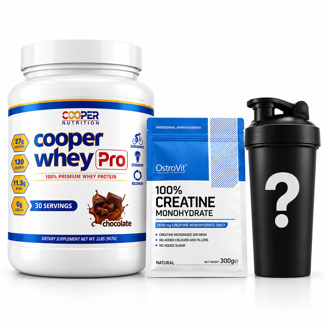 Pack Cooper Whey 2lbs + Creatina Monohidratada 300g | Incluye shaker GRATIS 2