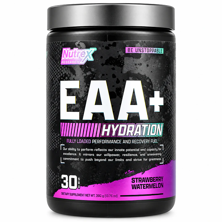 Nutrex EAA+ Hydration Strawberry Watermelon 30 Servicios | 8 g EAA + Electrolitos 1
