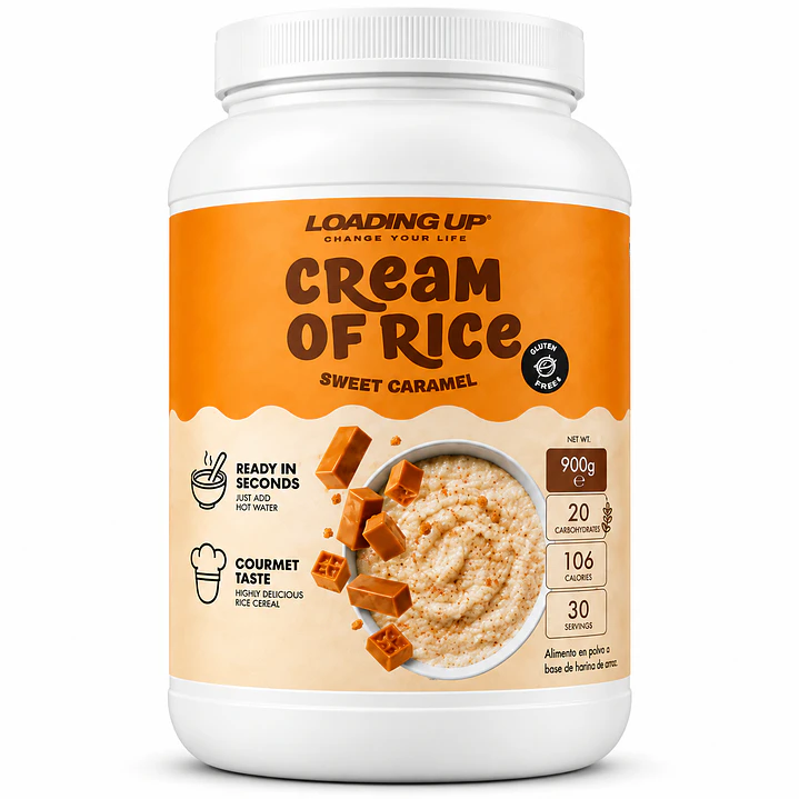 Loading Up Cream of Rice Sweet Caramel 900 g | 30 Servicios 1