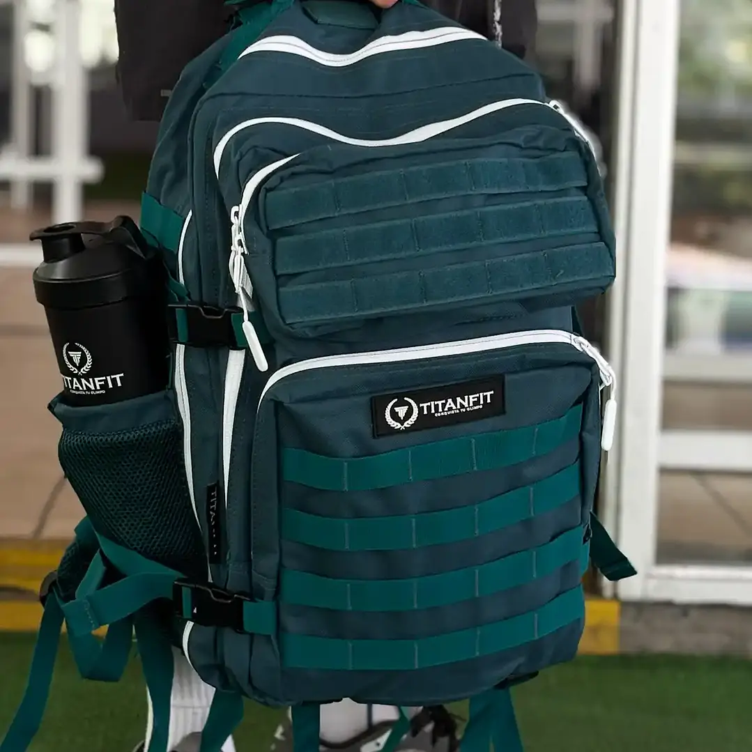 Mochila Táctica 45L TitanFit Alpha Élite Esmeralda 2