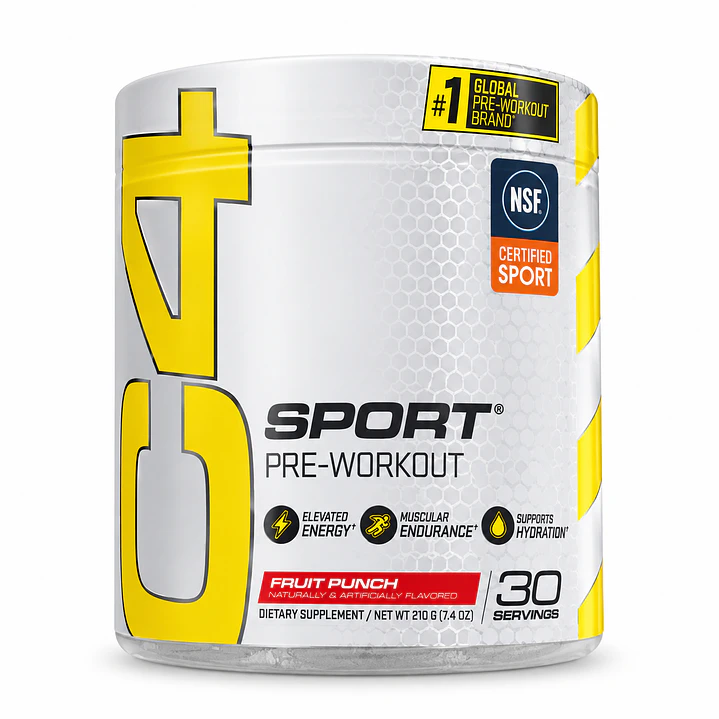 C4 Sport Pre-Workout Fruit Punch 30 Servicios | Pre Entreno Cellucor 1