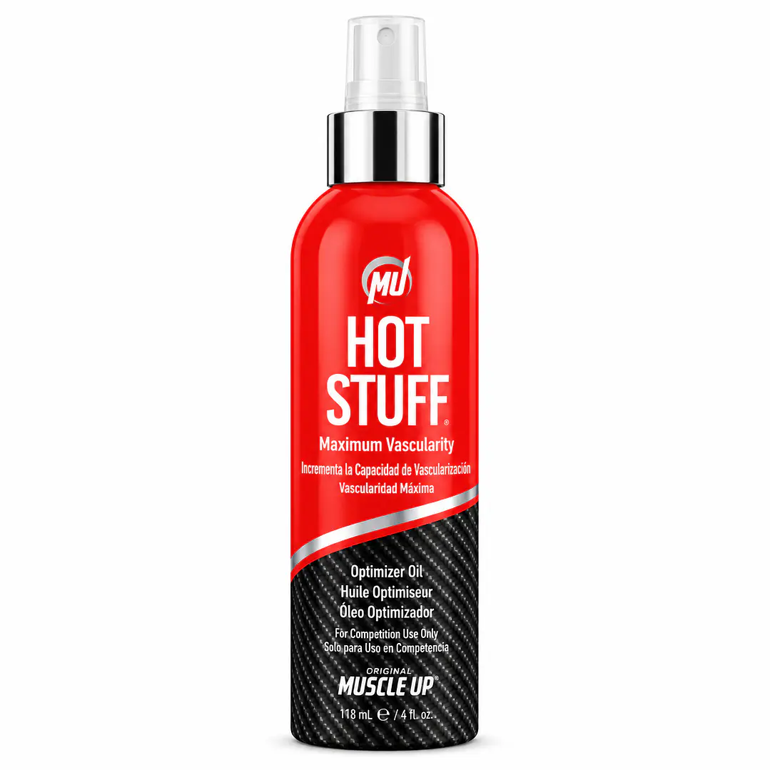 Muscle Up Pro Tan Hot Stuff Maximum Vascularity 118 ml | Aceite de Competencia 1