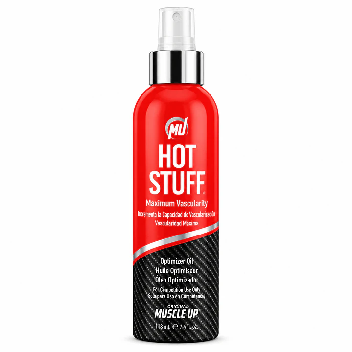 Muscle Up Pro Tan Hot Stuff Maximum Vascularity 118 ml | Aceite de Competencia 1