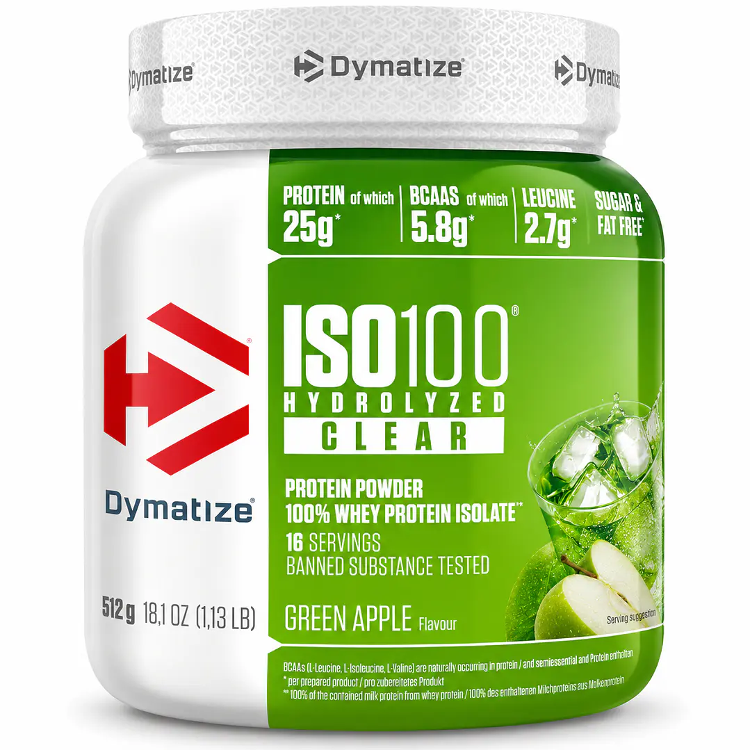 Dymatize ISO100 Clear Green Apple 1.13 lb | 25 g Proteína 1
