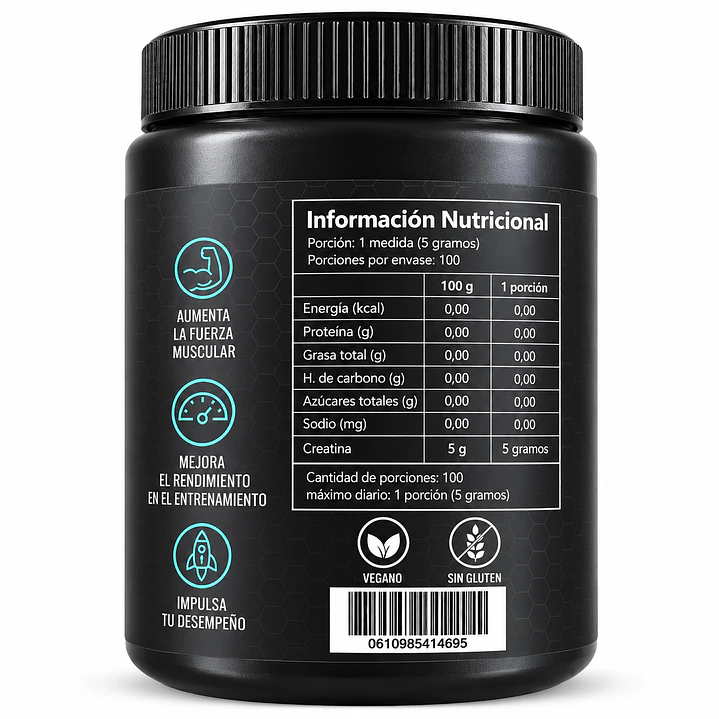Pure Core Creatina Monohydrate 500 g | 100 Servicios 2