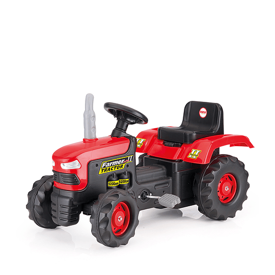 Tractor A Pedales Farmer Rojo