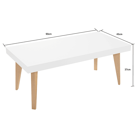 Mesa de centro Nordic 900 FK511 Blanco,