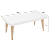 Mesa de centro Nordic 900 FK511 Blanco,