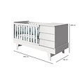 ♻️ Cuna 3 En 1 Noah Blanco Opaco - Productos con Detalles ♻️