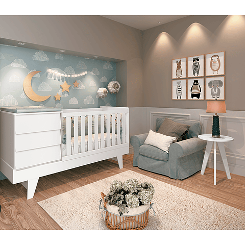 ♻️ Cuna 3 En 1 Noah Blanco Opaco - Productos con Detalles ♻️