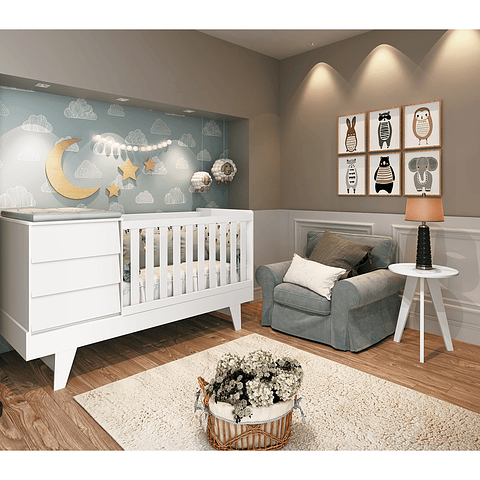 ♻️ Cuna 3 En 1 Noah Blanco Opaco - Productos con Detalles ♻️