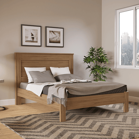 Cama 2 Plazas Munique Hanover,"PRODUCTO CON DETALLE"