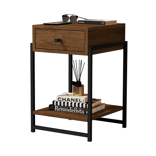 Velador industrial canela,