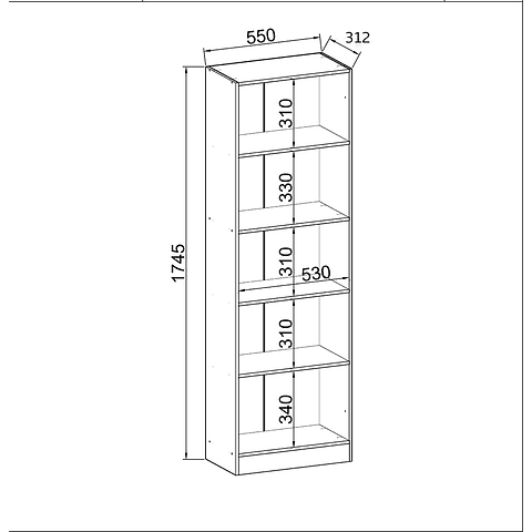 Estante Multiuso Parana 2 Puertas Almendra,"PRODUCTO CON DETALLE"