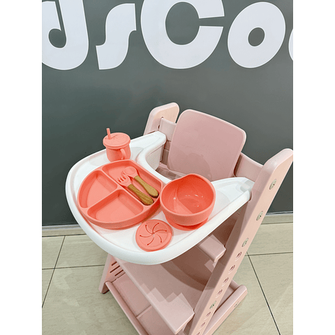 ♻️ Silla De Comer Milano Rosada - Productos con Detalles ♻️