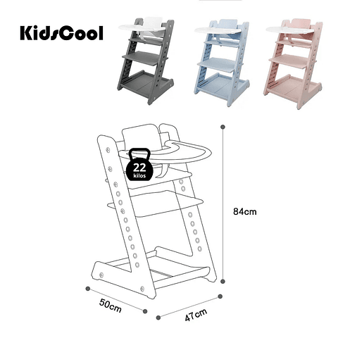 ♻️ Silla De Comer Milano Rosada - Productos con Detalles ♻️