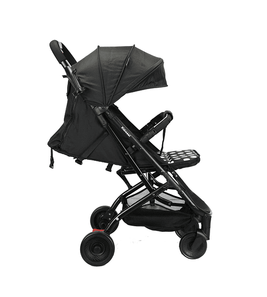 Coche Ultra Compacto Mimo Negro Lunares