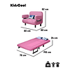 Sofa Mini Cama Infantil Rosado