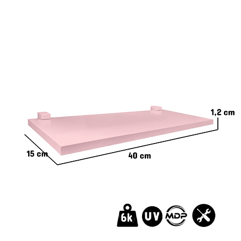 Repisas Kids 40 Rosado Packx2