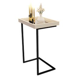 ♻️ Mesa Auxiliar Luxor Perla  - Productos con Detalles ♻️