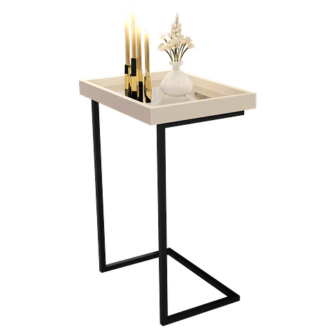 ♻️ Mesa Auxiliar Luxor Perla  - Productos con Detalles ♻️