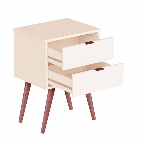 Velador Perla Luxor 2 Cajones,"PRODUCTO CON DETALLE"