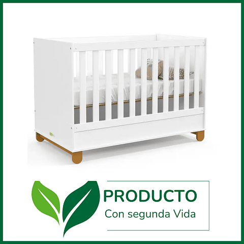 ♻️ Cuna Madera New Zupi Blanca - Productos con Detalles ♻️