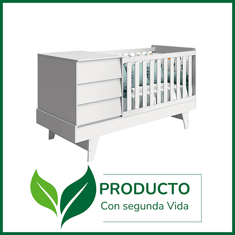 ♻️ Cuna 3 En 1 Noah Blanco Opaco - Productos con Detalles ♻️