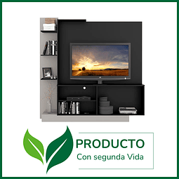 ♻️ Rack Tv Columbia Negro/Fume  - Productos con Detalles ♻️