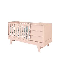 Cuna 3 En 1 Noah Rosado Opaco,"PRODUCTO CON DETALLE"