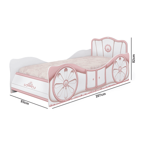 Cama Infantil Sofia Blanca,"PRODUCTO CON DETALLE"